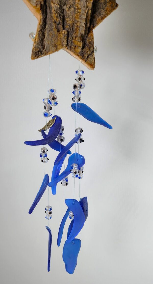 Cobalt blue star windchime - Image 7