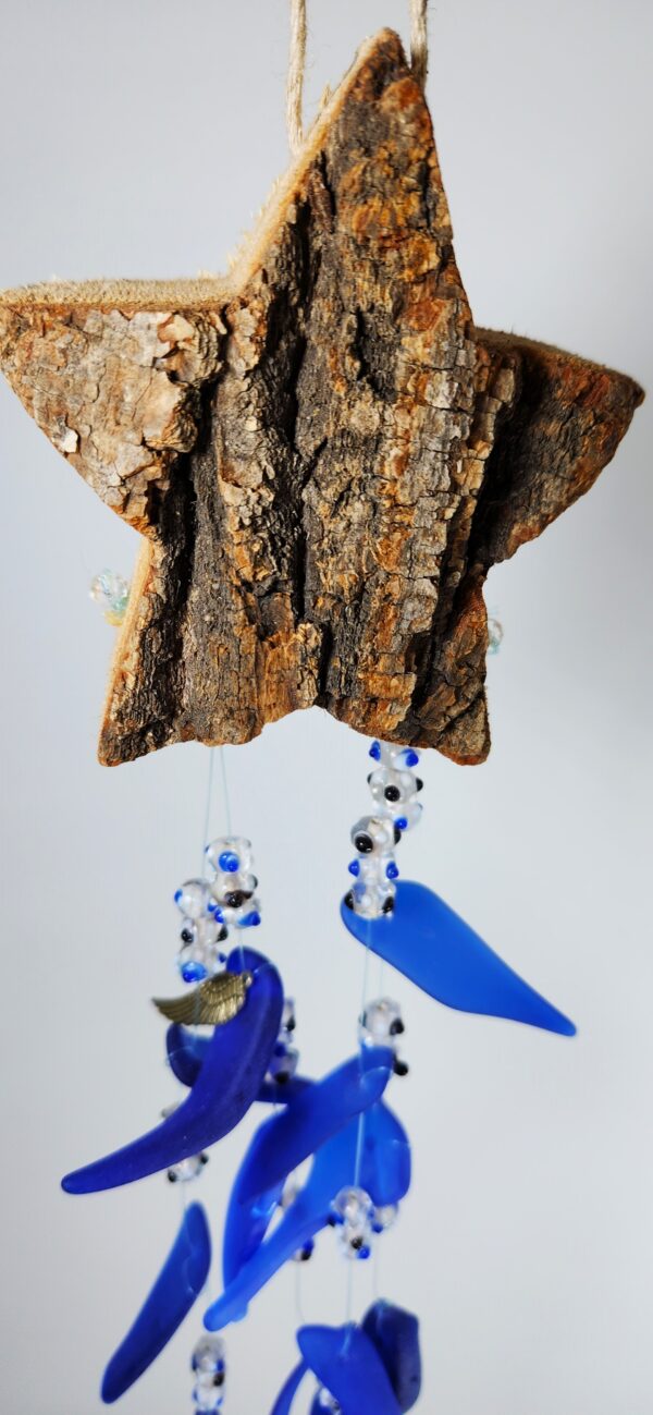 Cobalt blue star windchime - Image 5