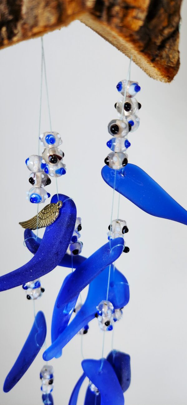 Cobalt blue star windchime - Image 4