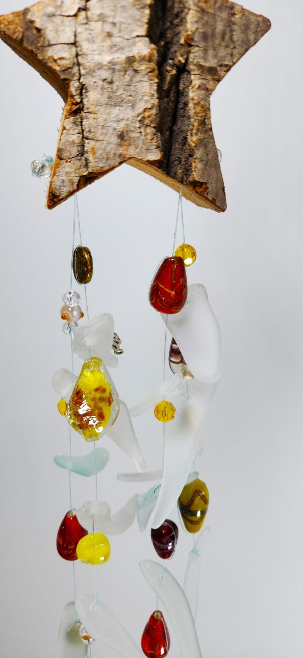 White and Yellow Star Windchime - Image 3