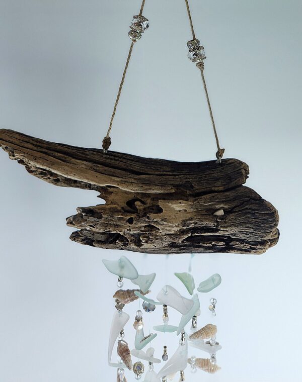 Auger shell and Sea glass windchime - Image 3